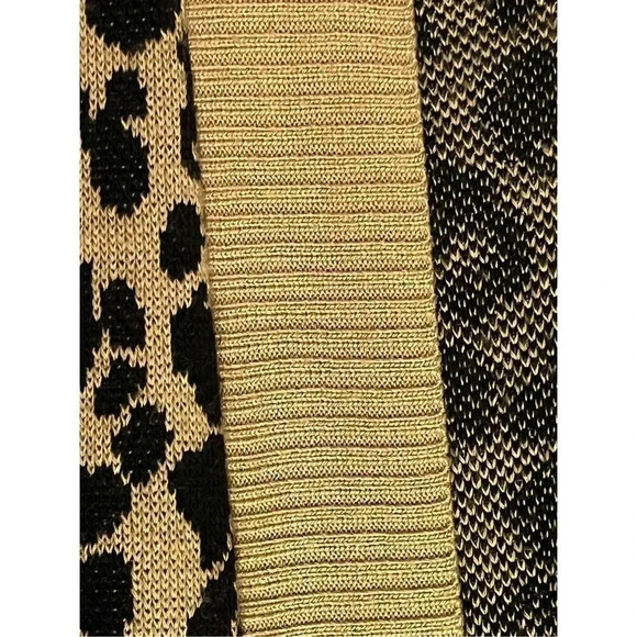Nine West Women’s XL Brown Black Cheetah Print Cardigan - Picture 4 of 6